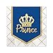 Big Dot of Happiness Royal Prince Charming with Gold Foil - Baby Shower or Birthday Party Cocktail Beverage Napkins (16 Count)