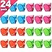 Magnetic Clips, 24 Pieces Magnetic Metal Clips, Refrigerator Whiteboard Wall Fridge Magnetic Memo Note Clips Magnets Metal Clip
