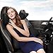 Carridar Car Neck Pillow Ergonomic Neck Support for Car Seat Headrest Sleep Memory Foam Head Neck Rest Cushion Neck Pain Relief Cervical Support Neck Support for Car, Home, Office & Travel, Black