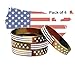 AVEC JOIE USA Rubber Wristbands Silicone Bracelet with American Flag in Black and Army Green for American Patriots, Army and Sport Fans