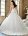 yipeisha Sweetheart Beaded Corset Bodice Classic Tulle Wedding Dress (Custom Size, White)