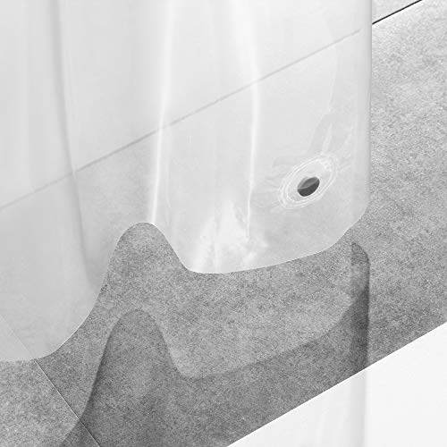 Basic Beyond 2 Pack Clear Shower Curtain Liner, 72"x72" Waterproof Shower Liner for Bathroom