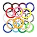 Greatssly 594 Linear feet 3D Pen Filament Refills 1.75mm PLA of 18 Unique Colors 33 feet Each Color
