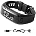 Garmin vivosmart HR Activity Tracker Regular Fit Black Charging Cable Bundle includes vivosmart HR and Charging Cable