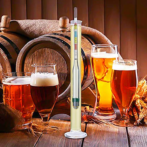 Circrane Triple Scale Hydrometer, Alcohol Hydrometer for Brew Beer