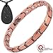 Copper Magnetic Bracelet for Women : (Bonus EMF Protection Tourmaline Pendant) for Arthritis Pain Relief with 18 High Powered Magnets | 99.9% Copper Magnetic Therapy for Effective Joint Pain Relief