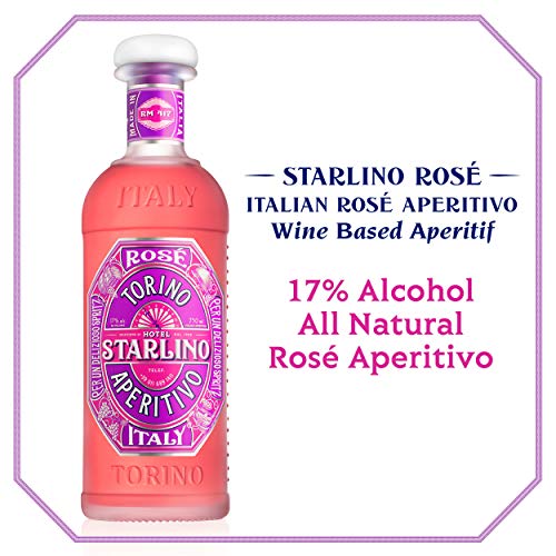 Starlino Rosé Aperitivo 17% Vol Alkohol - fruchtiger italienischer Wein Aperitif aus Pink Grapefruits - für den… – Bild 3
