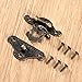 Dophee 1Pc 38x29mm Retro Vintage Decorative Cabinet Latches Hasp Pad Lock Clasp for Jewelry Wooden Box Case Chest