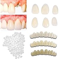 Fake Tooth Repair Kits for Filling The Missing Broken Tooth and Gaps-Moldable Fake Teeth and Thermal Beads Replacement Kits