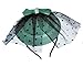 Women's Fascinators Hat Pillbox Hat Cocktail Party Hat with Dot Veil Bowknot Hair Clip, Green, One Size