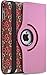 Aduro ROTATA 360 Degrees Rotating Case Cover Folio w/Stand for Apple iPad 2/3 / 4 Generation (Flower)
