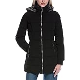 Nautica Women's Puffer with Vestie and Faux Fur Trim
