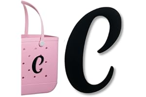 PLLCJB Bag Charms Compatible with Bogg Bag, Alphabet Charm Large Size Letters Decor Rubber Beach Tote Bag Charms Compatible with Bogg Bag Accessories