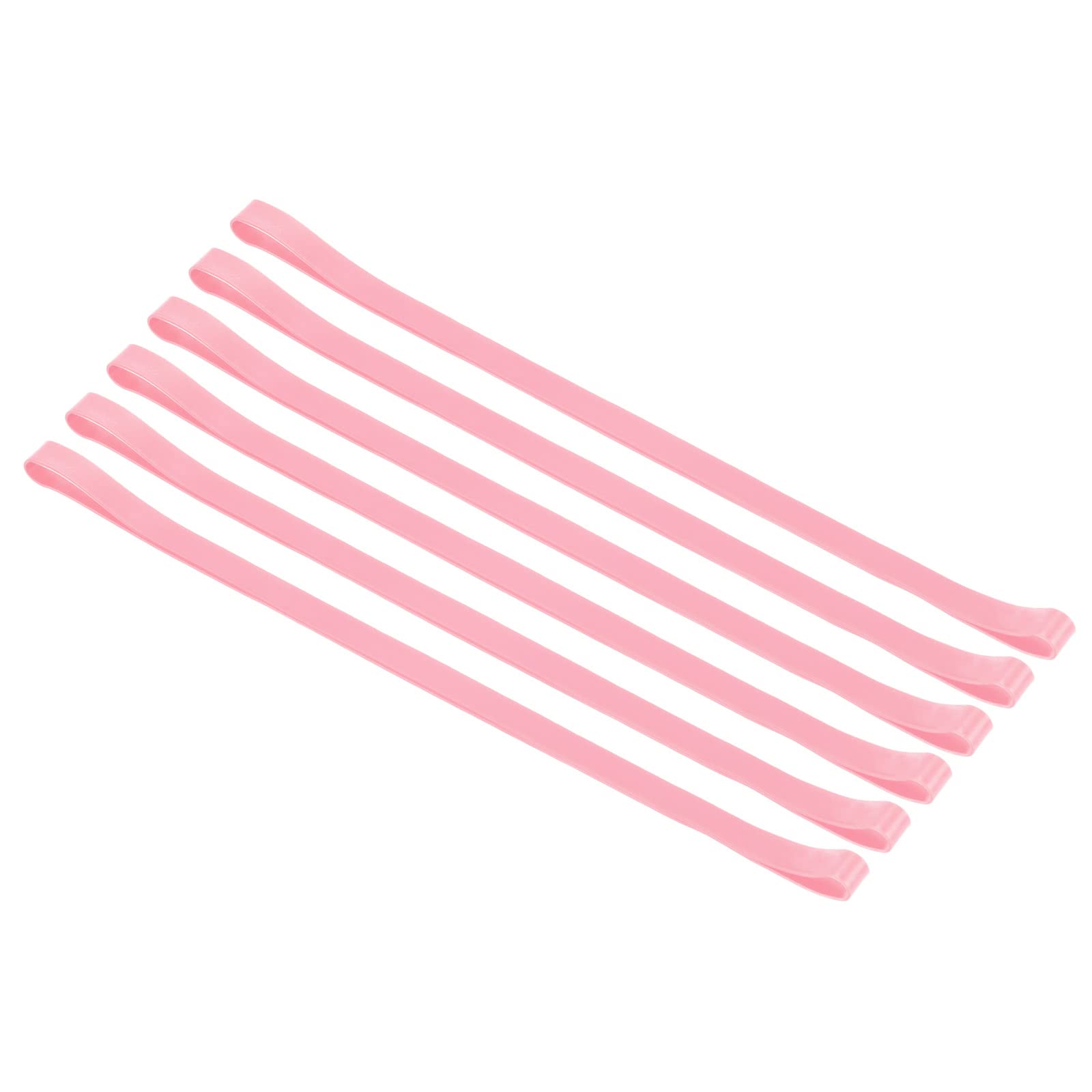 PATIKIL Towel Bands, 6 Pack Elastic Elastic Beach Chair Towel Clips Windproof Towel Holder Silicone Rubber Bands Straps for Beach Pool Cruise Chairs, Pink