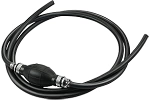 BINAZON Outboard Fuel Line with Primer Bulb, 5/16" (8mm) Marine Boat Fuel Line Hose Assembly for Marine Outboard Boat Motor RVs Tractors and Caravans,6FT