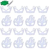 Qavctw DIY White Masks Paper Cosplay Christmas Party Mask Unpainted Plain Craft Masquerade Masks