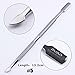 BORN PRETTY Dual-ended Cuticle Pusher Remover Nail art Stainless Steel Pedicure Manicuring Tool Set