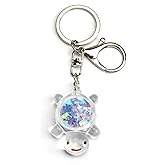 MUCOOS Glitter Keychain Cute Turtle Keychains Sequin Turtle Keycharm Funny Keycharing Personalized Keychain Girls Keychains