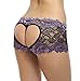 Sofishie Stylish Heart Shape Boy Short - BlackPurple - XL