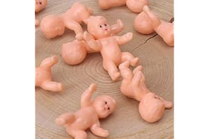 JUXINGDAZYF 1.2" King Cake Babies 36Pcs Mini Plastic Babies for Baby Shower Ice Cube Game Party Favor Decorations King Cake Baby Plastic Baby(Latin)