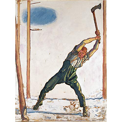 Ferdinand Hodler Woodcutter Art Print Canvas Premium Wall Decor Poster Mural