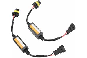 LED Headlight Decoder, 2PCS 9005 9006 90012 LED Headlight Decoder Anti Flicker Error Plug and Play Compact