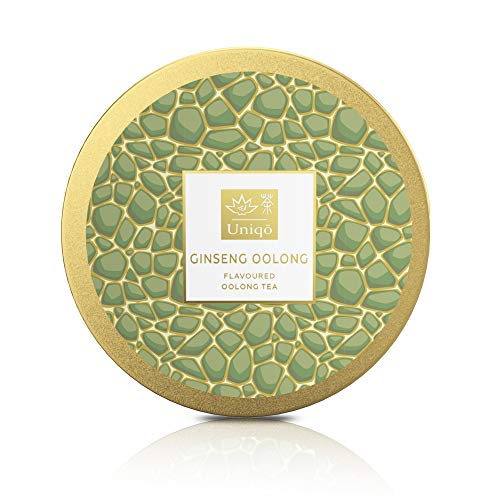 Tea Uniqo® Ginseng Oolong Tee - zarte Aromen für Teegenuss vom Feinsten | Natürlich aromatisierter Oolongtee lose in edler Geschenkdose | Glutenfrei - Laktosefrei - Vegan - Ohne Zusatzstoffen – Bild 4