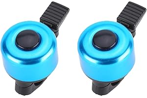 TFIRY 2 Pack Bike Bell Mini Bicycle Bell Thumb Bell for Adults Kids Boys Girls BMX MTB Bicycle Mountain Bike Scooter Folding Bicycle