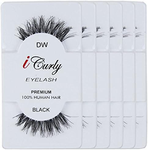 6 Packs eyelashes ,100% Human hair Style #DW
