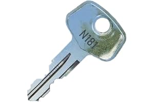 KEYFOR Thule N181 Replacement Key - Roof Racks, Rails, Cargo Box, Carriers, Crossbars, Haulers, Bags (Codes N001-N250 or N001R-N250R) Better Than OEM!