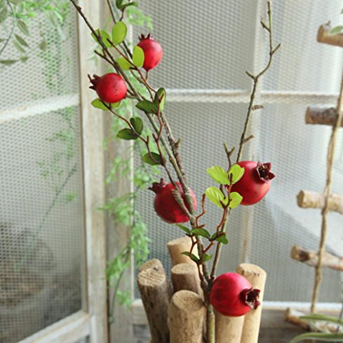 Artificial Flowers,Vibola® Fruit Pomegranate Berries Artificial Flora DIY Wedding Home Office Party Hotel Restaurant Patio Yard Decoration (red)
