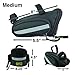 Lumintrail Bicycle Strap-On Bike Saddle Bag, Cycling Seat Bag, Under Seat Pack Medium or Large (Large)
