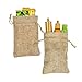 Shintop Burlap Bags - Burlap Drawstring Pouches Wedding Gift Bags Jewelry Candy Pouch Bags 10pcs