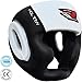 RDX Cow Hide Leather Boxing MMA Headgear UFC Head Guard Sparring Helmet Protector Fighting (CE Certified Approved by SATRA)