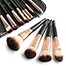 COLOLLINE Makeup Brushes Set 12pcs Soft Synthetic Hair and Nature Bristles Professional Makeup Artist Brush Tool Kit