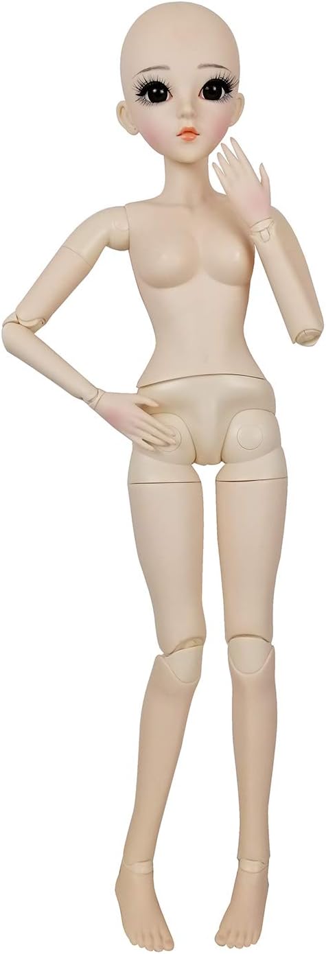 EVA BJD 1/3 BJD Doll 56cm 24in Ball Jointed Doll Female Body, 24 Articulated Joints, Self-Standing, Adorable Basic Makeup - Image 3