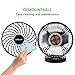 OPOLAR F111 Newest Version Rechargeable and Portable Desktop 4 Inch Mini USB Fan, with 2200mAh LG Battery for Home, Office and Travel - Stepless Wind Speed (Detachable Cover )