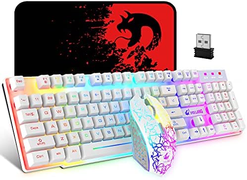 XM680 Rechargeable Wireless Gaming Keyboard And Mouse Combo With LED Backlit & Mouse Pad – US Layout