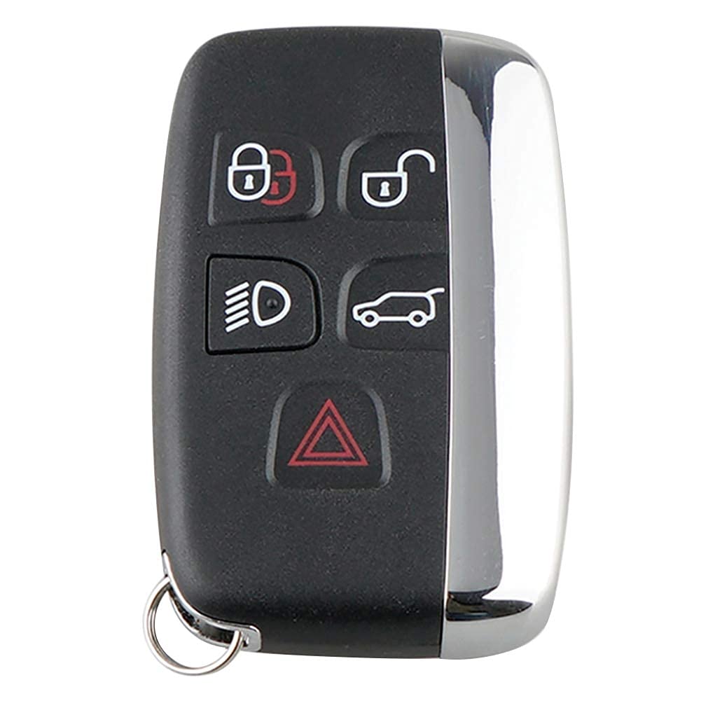 Aramox Car Remote Key Fob Case for Land Rover Range Rover Sport LR4, 5 Button, Black, ABS Material