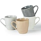 famiware Mars 4 Pieces Coffee Mug, 14 oz Tea Mug, Catering Mugs with Handle for Coffee, Tea, Cocoa, Milk, Multi-color