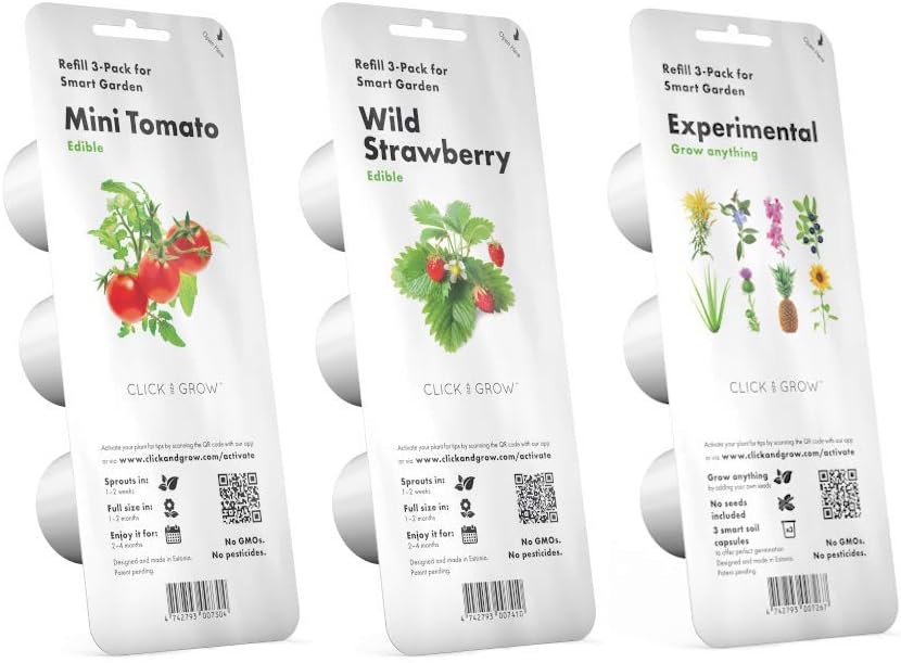 Click & Grow Starter Pack - Conjunto de 3 paquetes de cápsulas