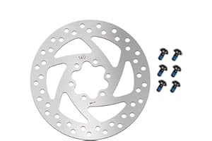 HMPBEFU 140mm Electric Scooter Brake Rotor in Stainless Steel, Compatible with Ninebot, KUGOO, Speedway 4, Zero 10