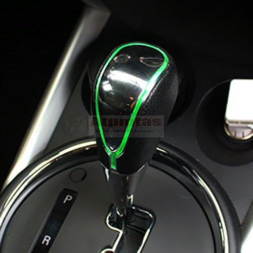 Atpmtas® Black Leather LED Touch Activated Shift Knob for Toyota/ Scion Honda /Acura Nissan/ Mazda Lexus (Edge Rainbow)