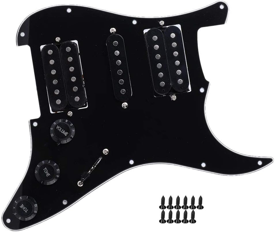 Keenso Strat Loaded Pickguard, 2 Colors Electric Guitar Board Loaded