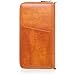 GALLAWAY LEATHER Travel Wallet Two Passports Holder Cover Documents Organizer