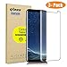 [3-Pack] Edge Screen Protector for Samsung Galaxy S8, 3D Curved Glass HD Tempered Glass Protective Film, High Definition (Stealth) Transparent for 5.8 Inch Samsung Galaxy S8