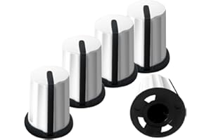 XBERSTAR 5pcs Replacement Knob EQ Fader Cap for Pioneer Numark Rane AKAI DJ Controller Mixer (WHITE)