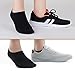 Men's 6 Pairs Black Ankle Socks Thin Lightweight Cotton Breathable Low Cut Knit No Show Socks Size 6-11(Bulk Packaging)