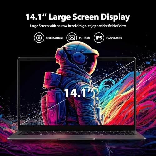 14 Inch Laptop 16GB RAM 256GB SSD TF Expansion Celeron N4120 Up to 2.6Ghz 5G/2.4GHz WiFi 1920 x 1080 IPS FHD/BT/USB 3.0/DHMI, Win 11 Mini Laptop with Mouse