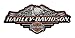 Harley-Davidson Cropped Eagle B&S Embroidered Emblem, LG 8 x 3.5 inch EM184644